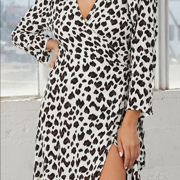 Cleobella Miles Maxi Wrap Dress Leopard Print | Small , only worn once - Picture 3 of 5